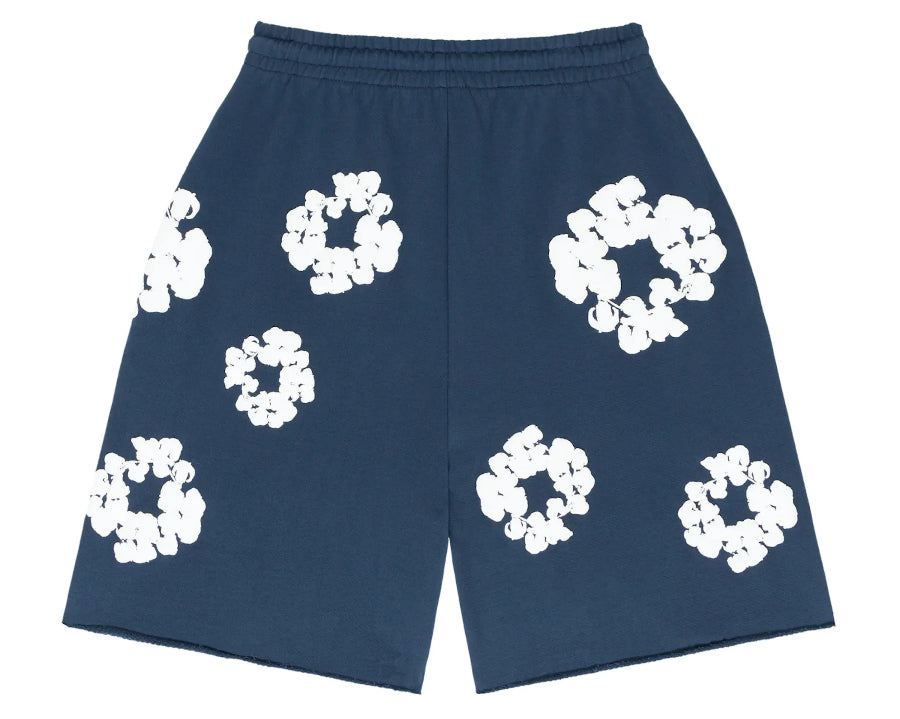 Denim Tears The Cotton Wreath Shorts Navy