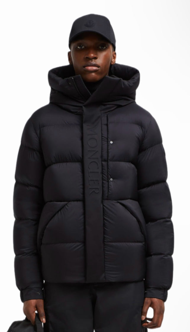 MENS BLACK MONCLER MADEIRA DOWN JACKET