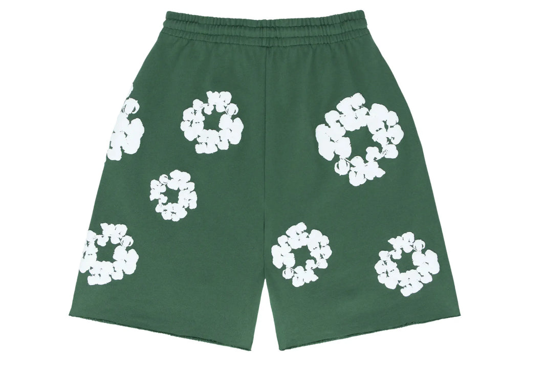 Denim Tears The Cotton Wreath Shorts Green