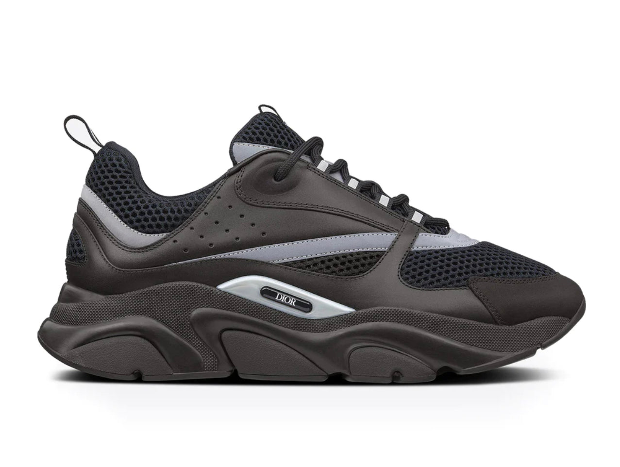 DIOR B22 BlACK CALFSKIN TRAINER